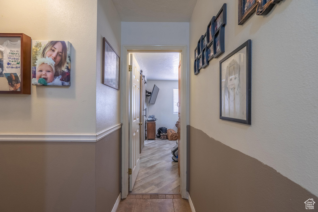 Hall with baseboards