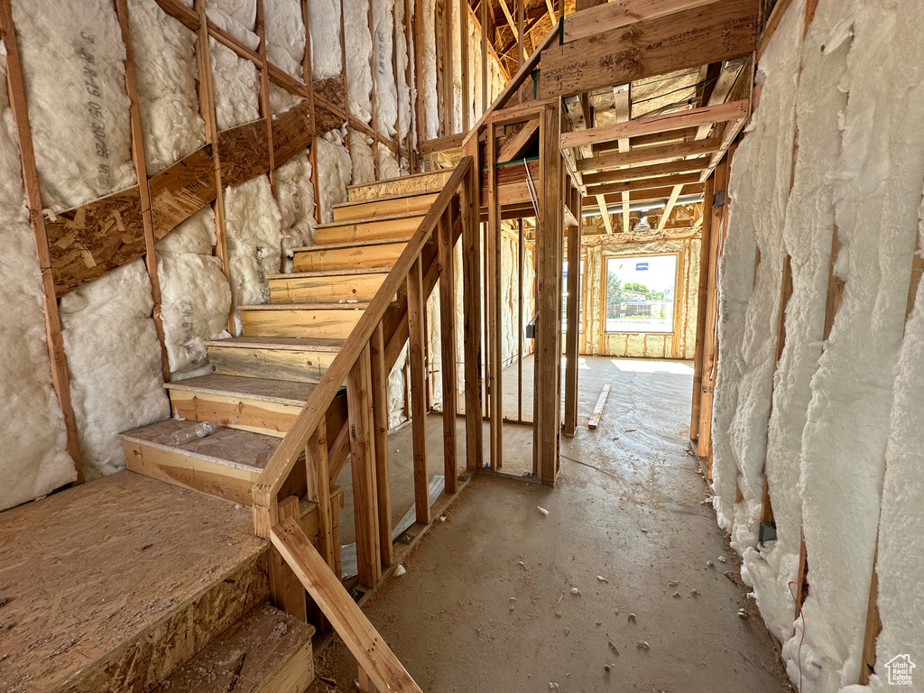View of stairs