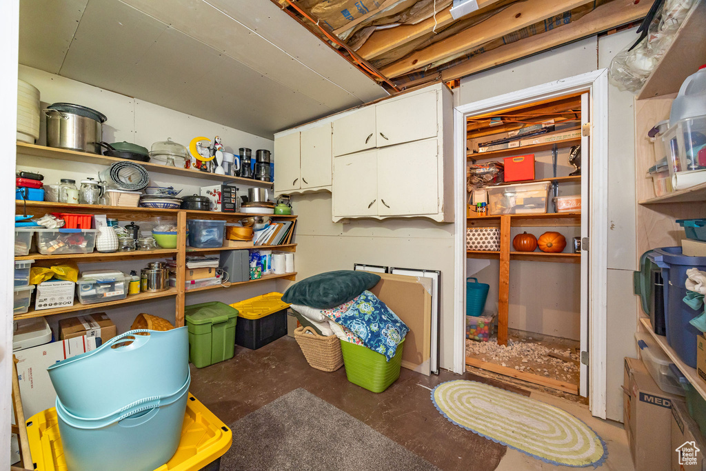 View of storage room