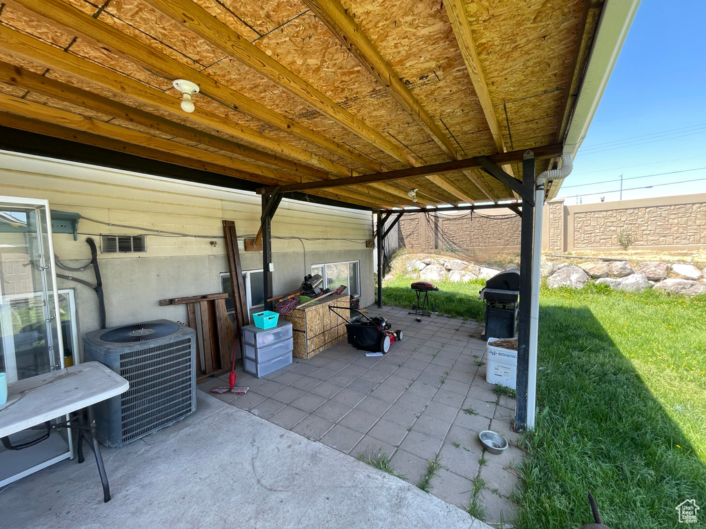 View of patio / terrace with grilling area