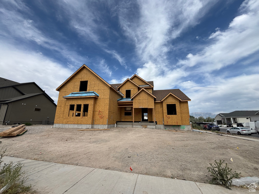 View of property in mid-construction