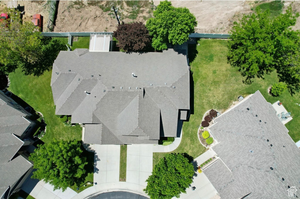 View from above of property