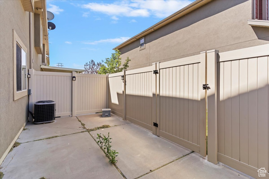View of patio / terrace featuring a gate
