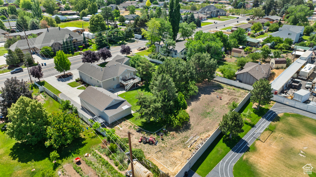 Aerial view of residential area