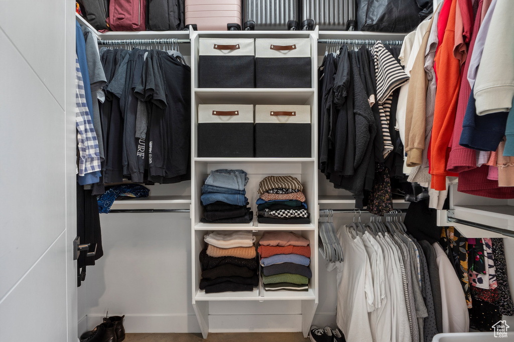 View of spacious closet