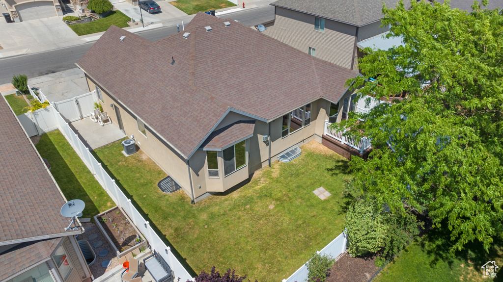 View from above of property