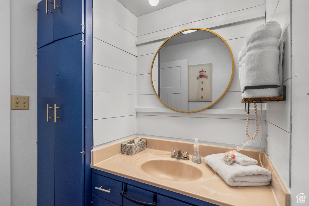 Bathroom featuring vanity