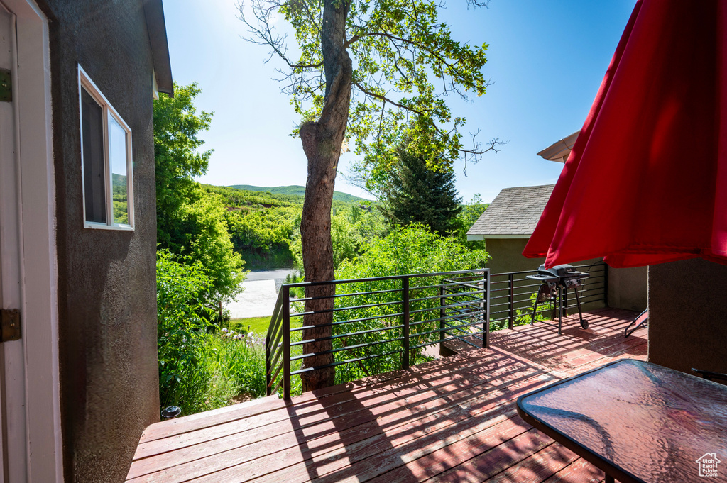 View of deck