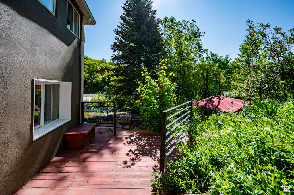 View of deck
