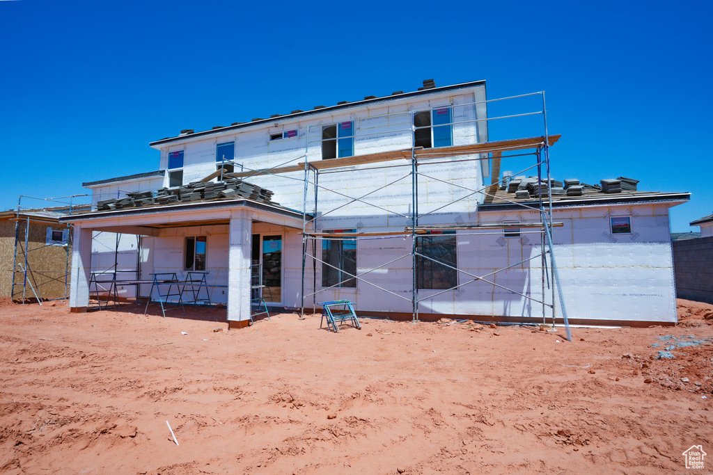 Rear view of property