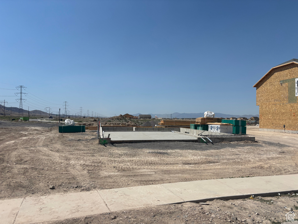 View of community with a mountain view