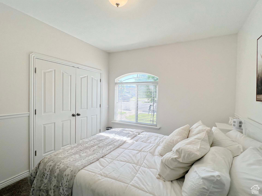 Bedroom featuring a closet