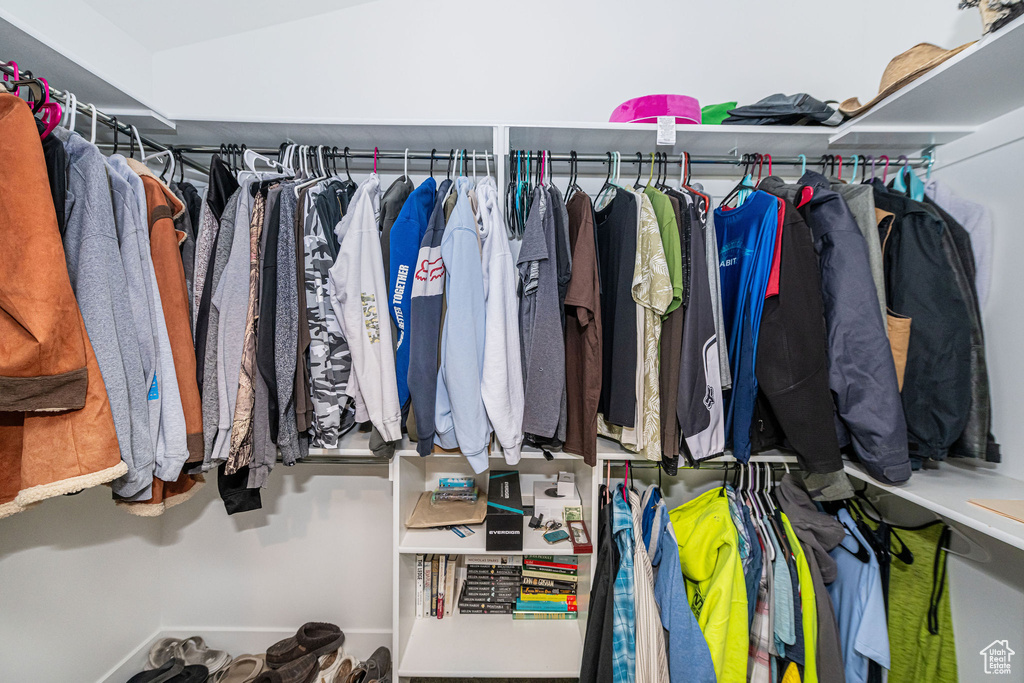 View of spacious closet