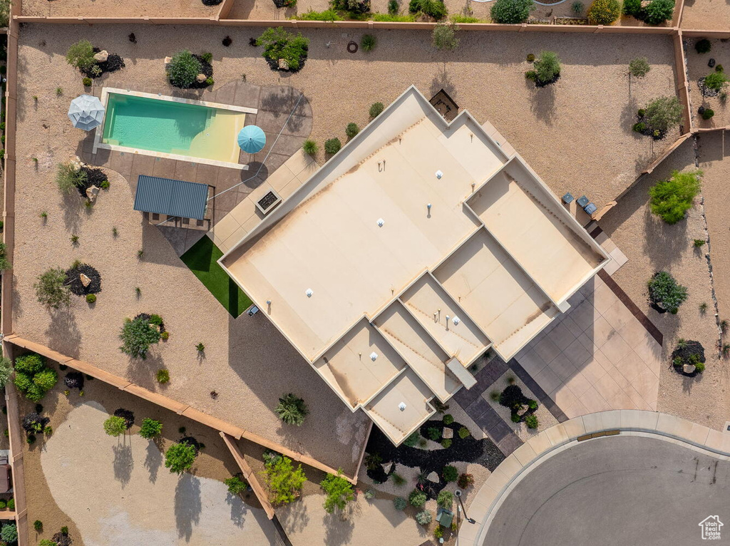 View from above of property