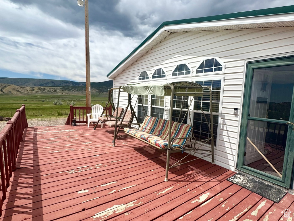View of deck