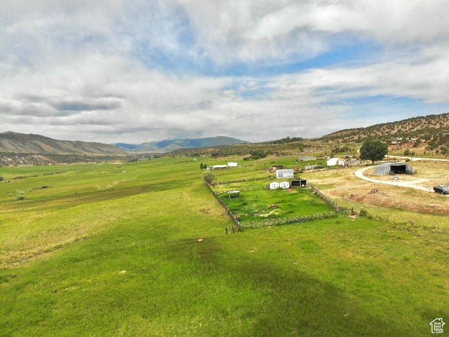 Mountain view featuring rural landscape