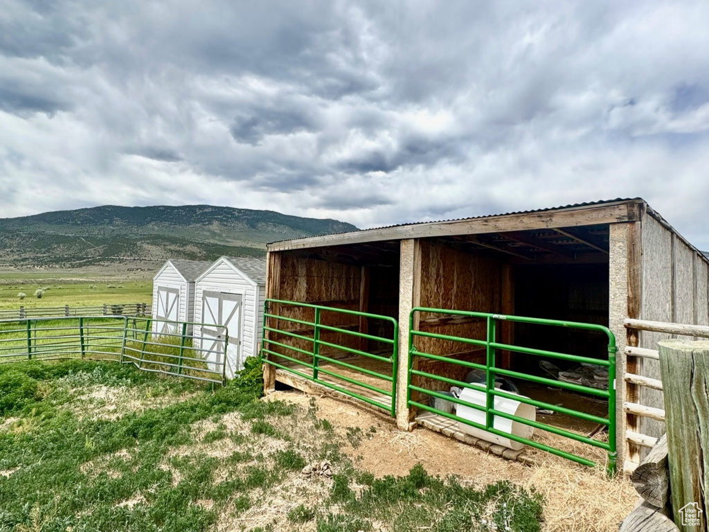View of outdoor structure with an exterior structure