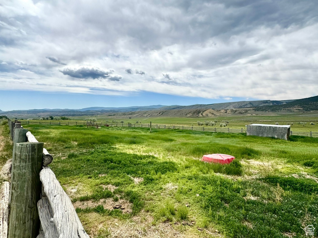 View of yard featuring a rural view
