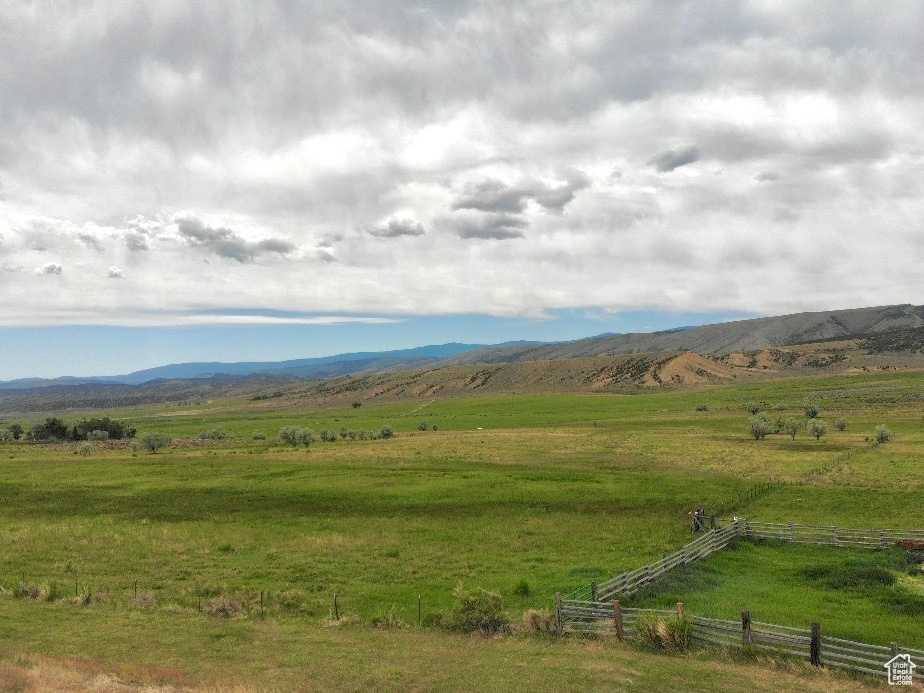 Mountain view with rural landscape and a pastoral area