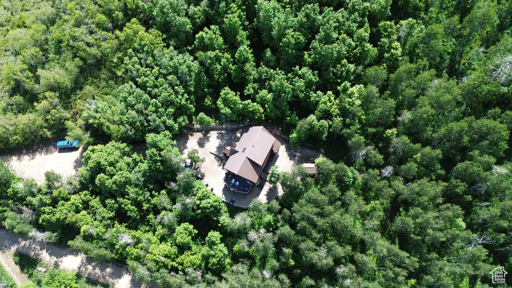 View from above of property