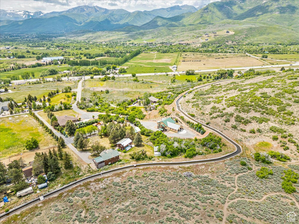 View of property location featuring rural landscape and a mountainous background