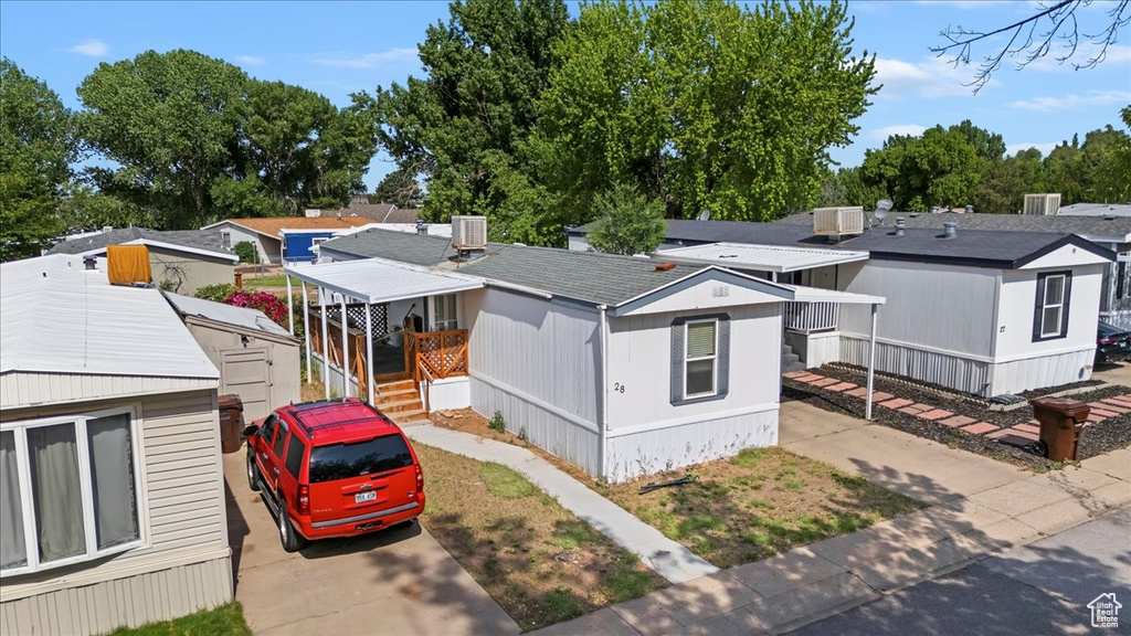 View from above of property