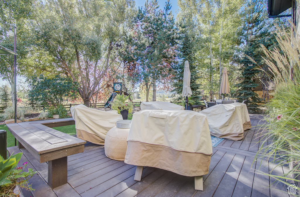 View of deck