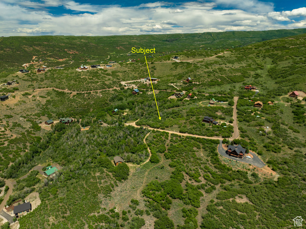 View of property location with rural landscape and property parcel outlined