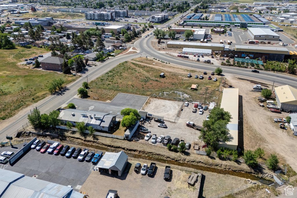 Bird's eye view of industrial structures
