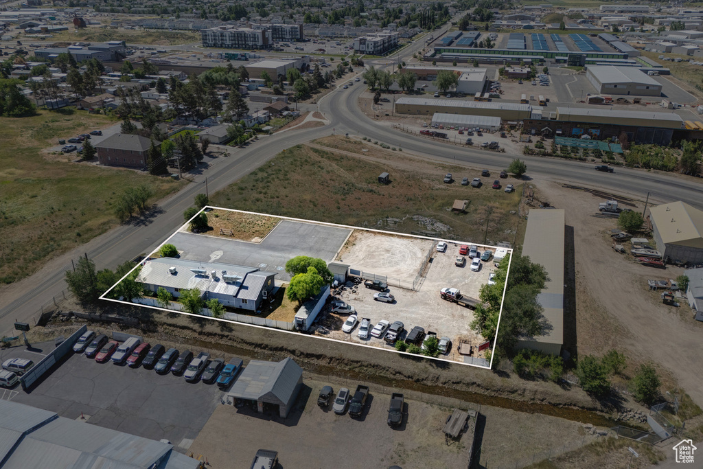 Aerial view of property's location featuring property boundaries highlighted