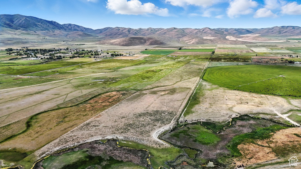 Mountain view with rural landscape