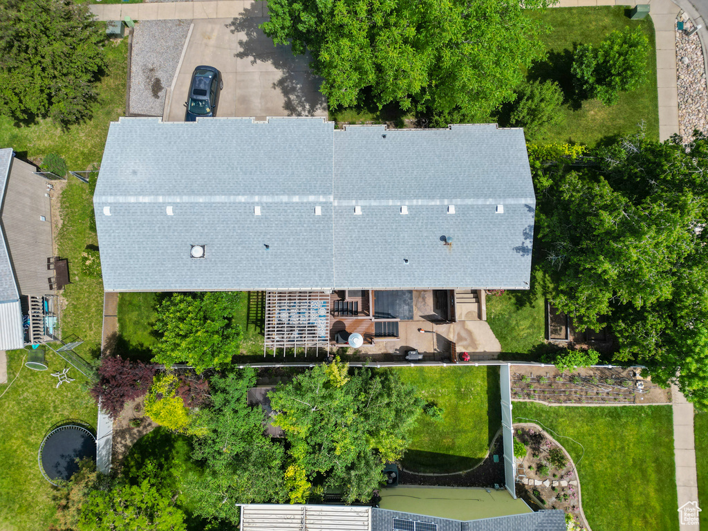 View from above of property
