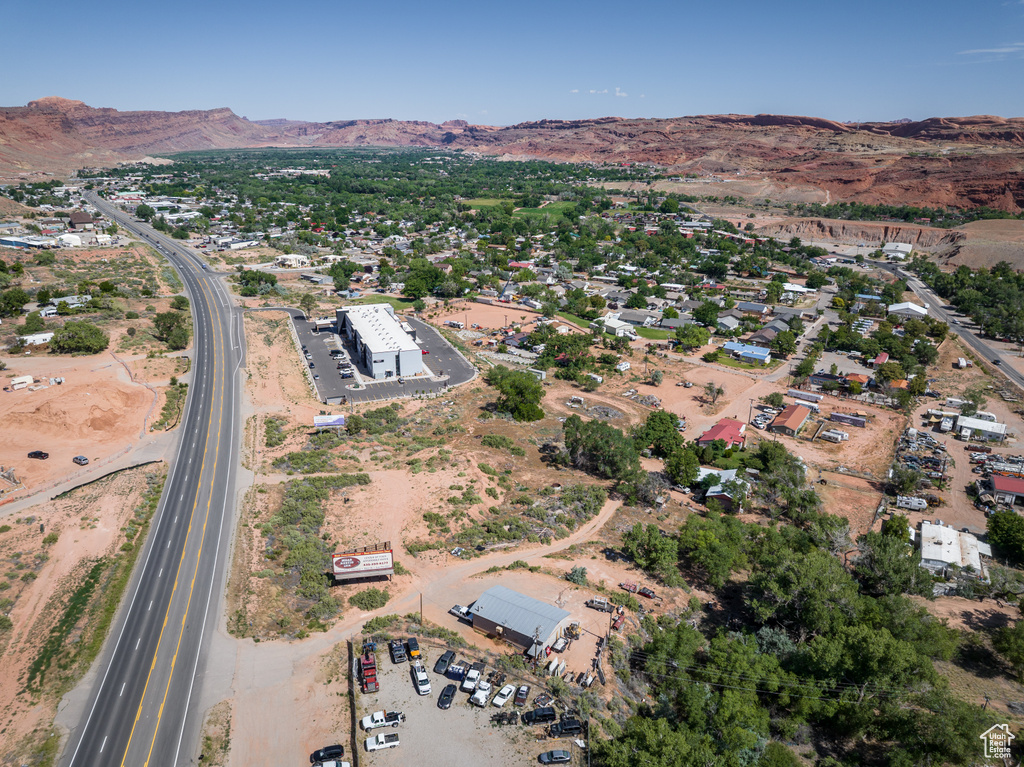 Aerial view of property\\\'s location with mountains
