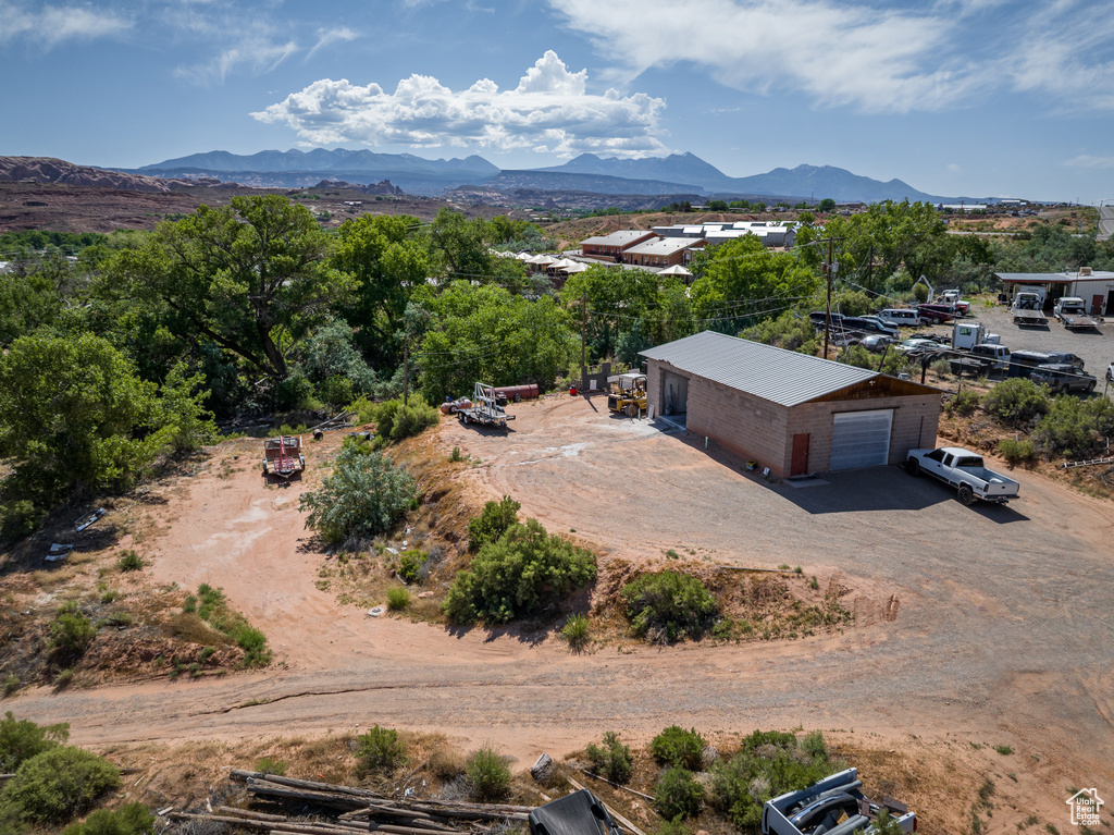 Drone / aerial view of mountains