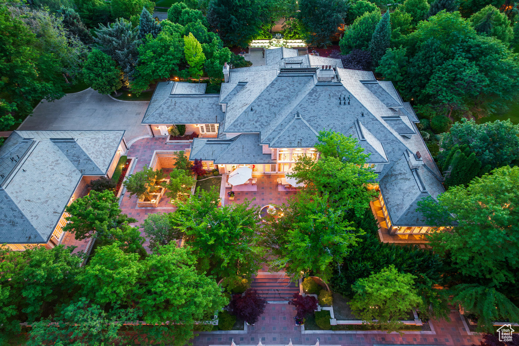 View from above of property