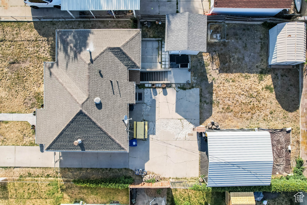 View from above of property