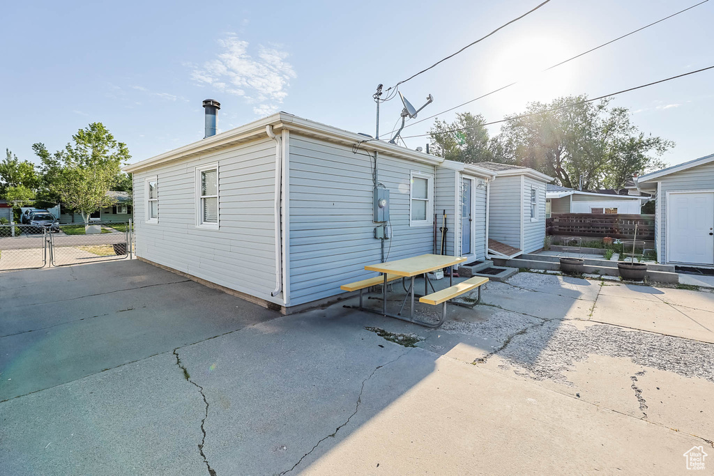 Back of house featuring a patio area