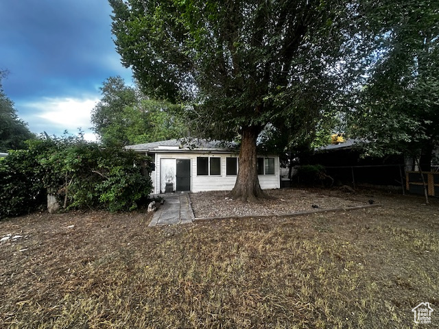 Back of property