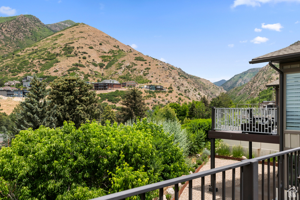 View of mountain background
