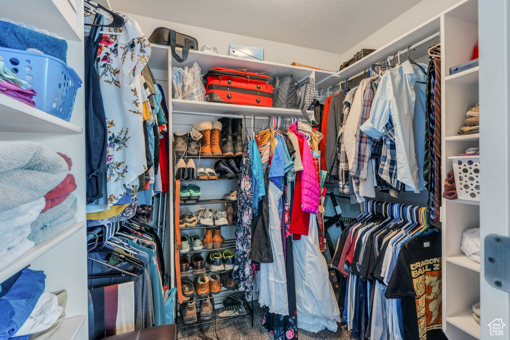 View of spacious closet