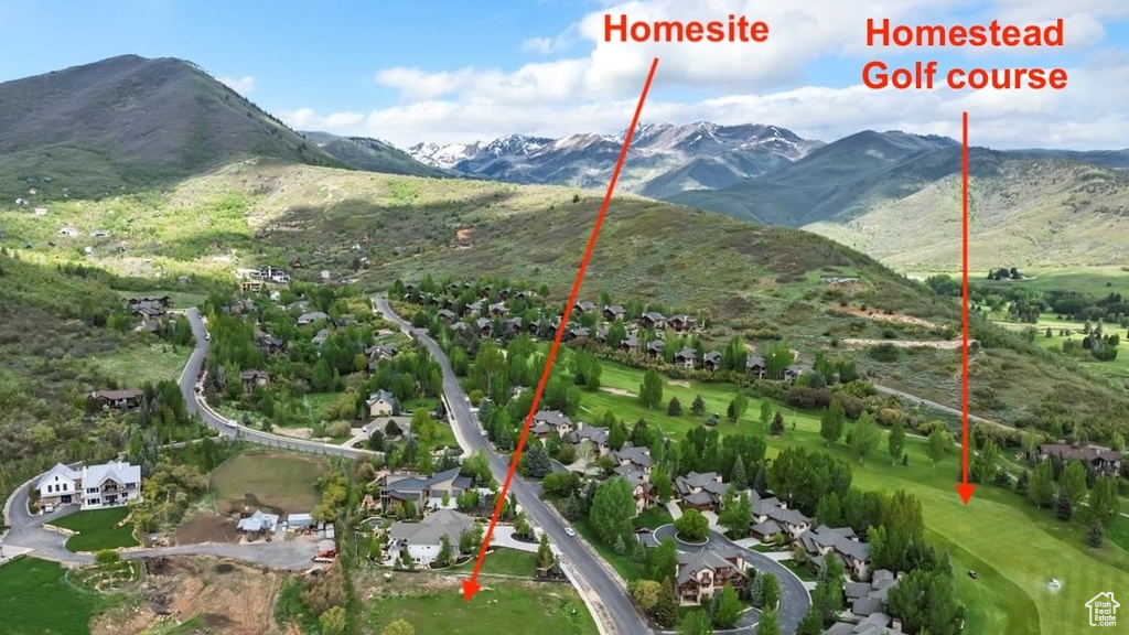 Drone / aerial view of mountains