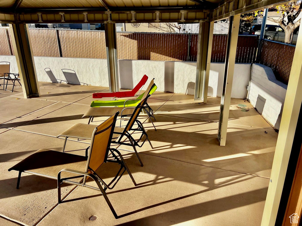 View of patio