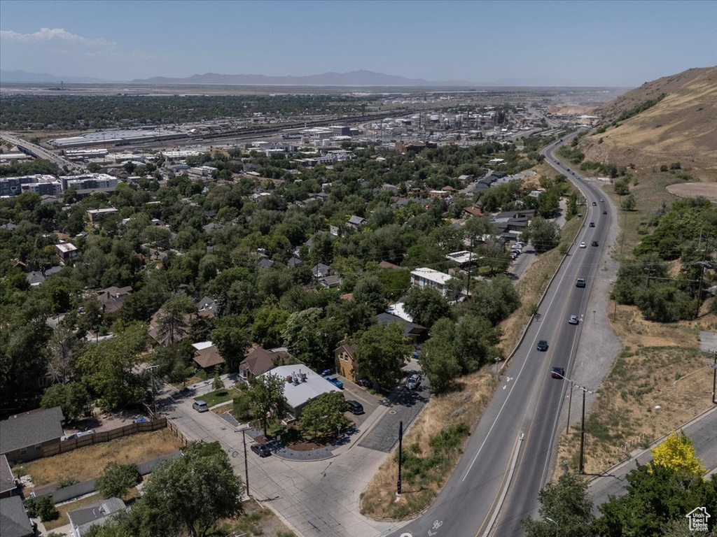 View of property location with mountains and a highway