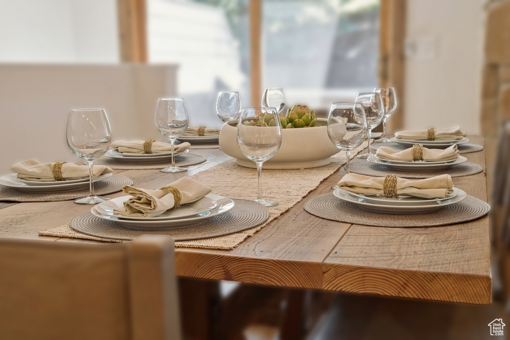 Dining area view