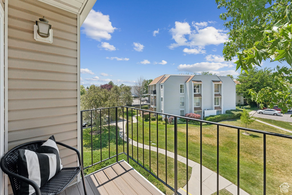 Balcony with a residential view