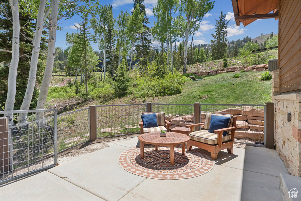View of patio