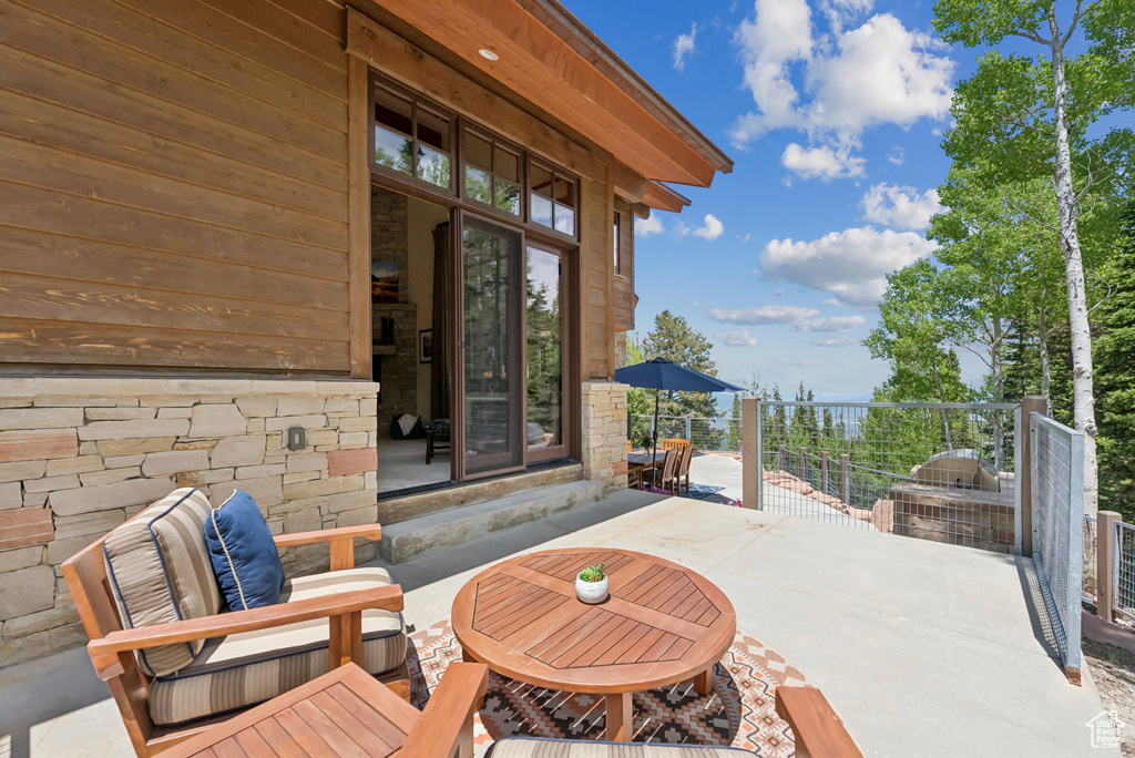 View of patio