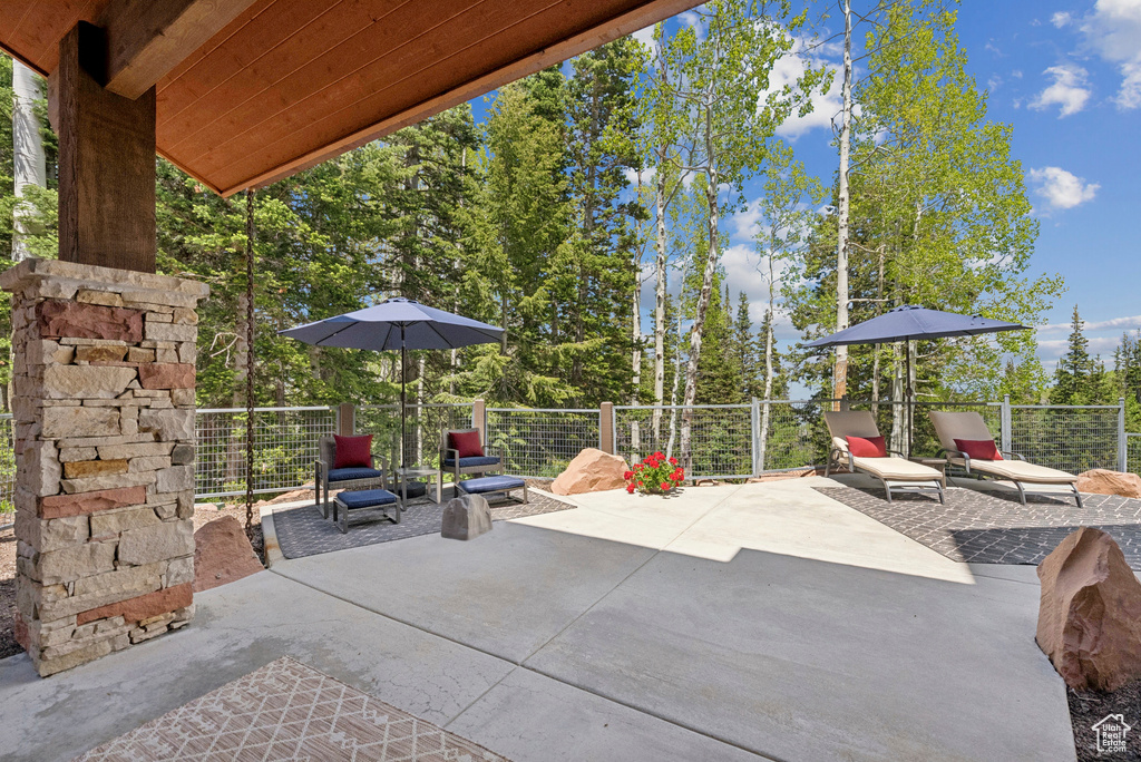 View of patio
