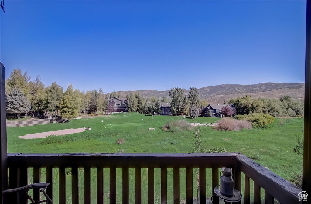 View of mountain backdrop