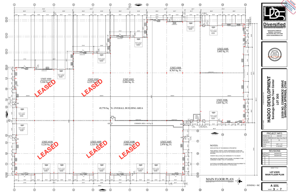 Map showing property parcels